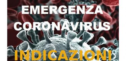 Coronavirus - indicazioni 