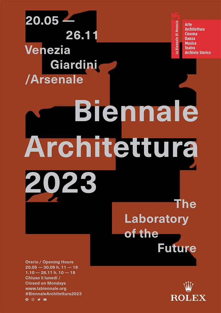 Locandina biennale Architettura 2023 Locandina biennale Architettura 2023