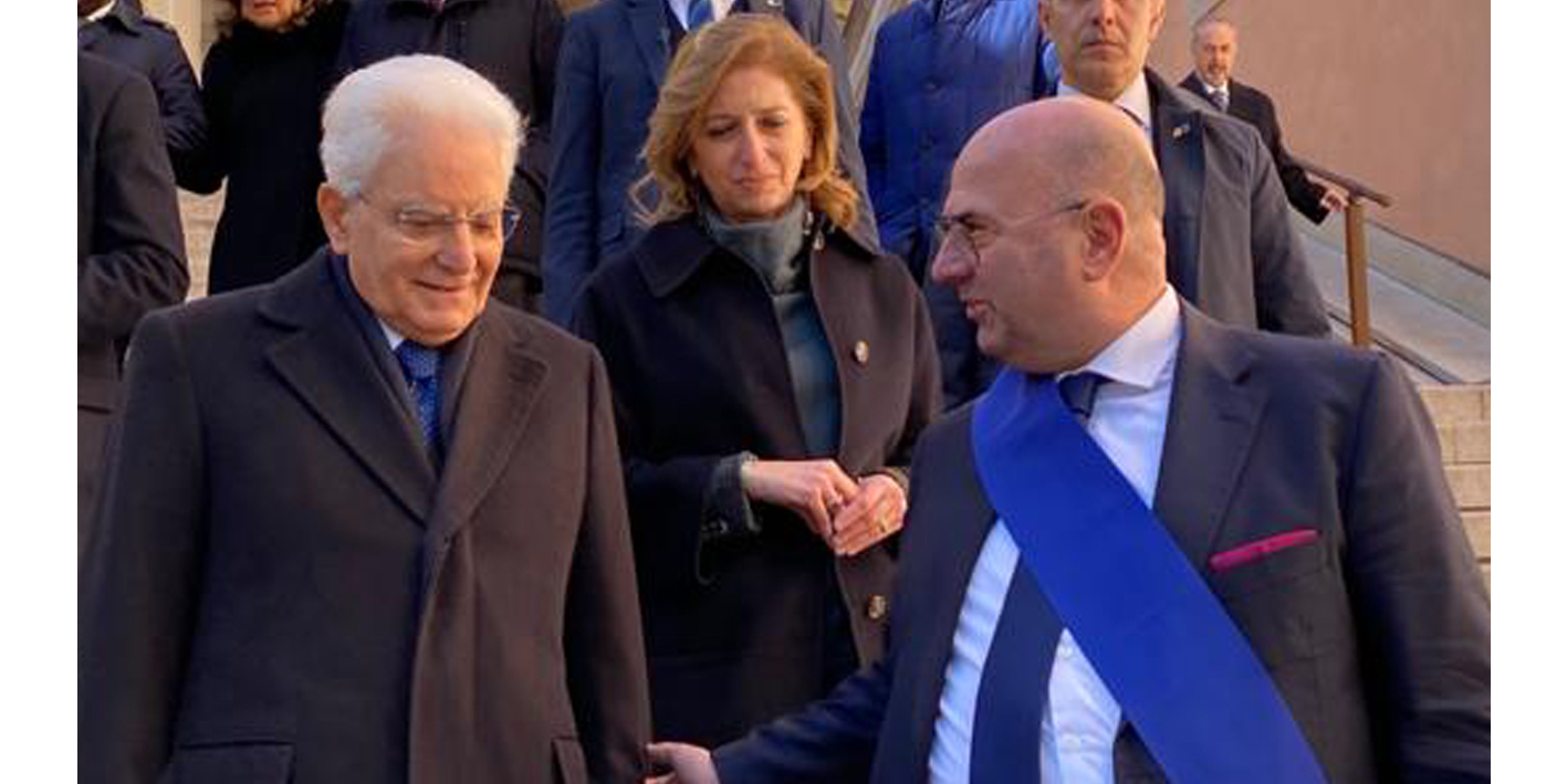 Presidente Fabio Bui con il presidente della Repubblica Sergio Mattarella