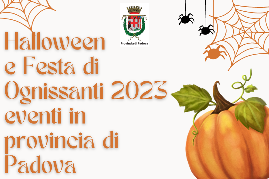 titolo eventi - zucca ragni ragnatele e logo provincia titolo eventi - zucca ragni ragnatele e logo provincia