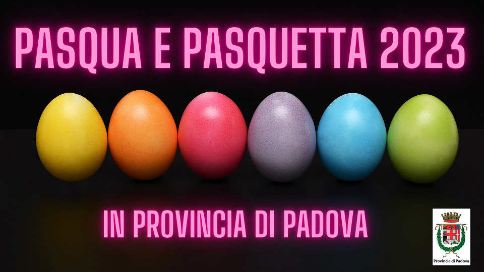 TITOLO e UOVA COLORATE SU FONDO NERO E LOGO PROVINCIA TITOLO e UOVA COLORATE SU FONDO NERO E LOGO PROVINCIA
