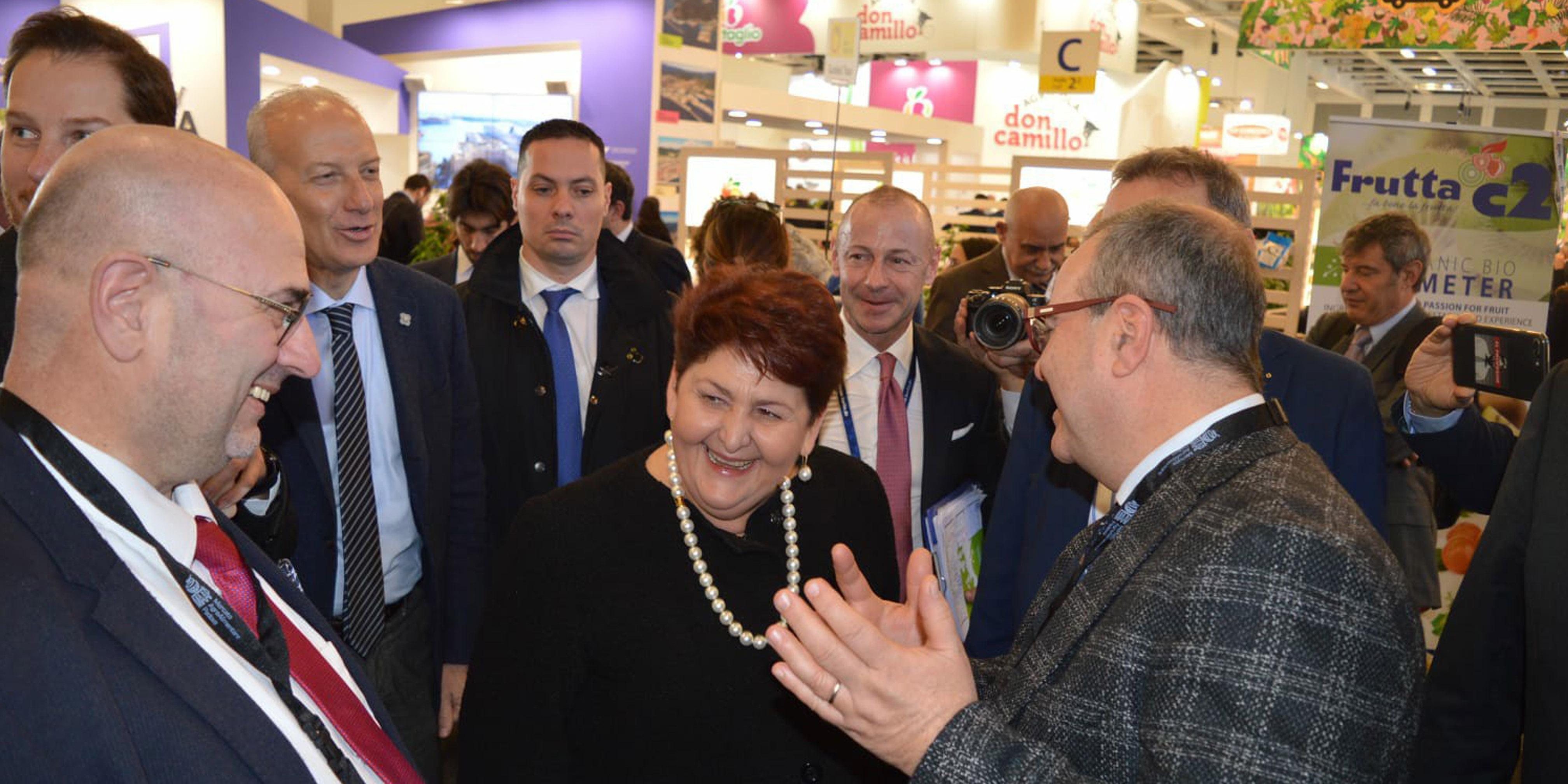 Foto del presidente Fabio Bui alla Fruit Logistica