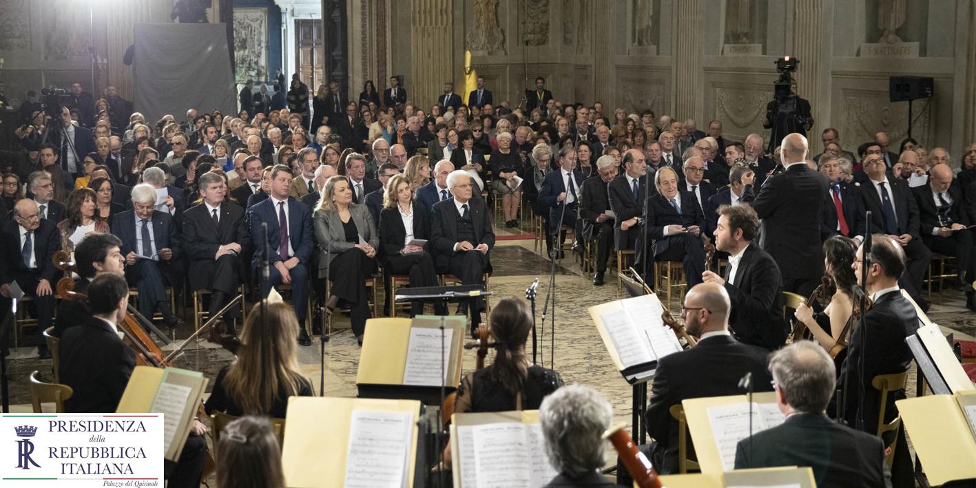 Foto dei partecipanti al concerto nella Cappella Paolina del Quirinale La Cappella Paolina del Palazzo del Quirinale