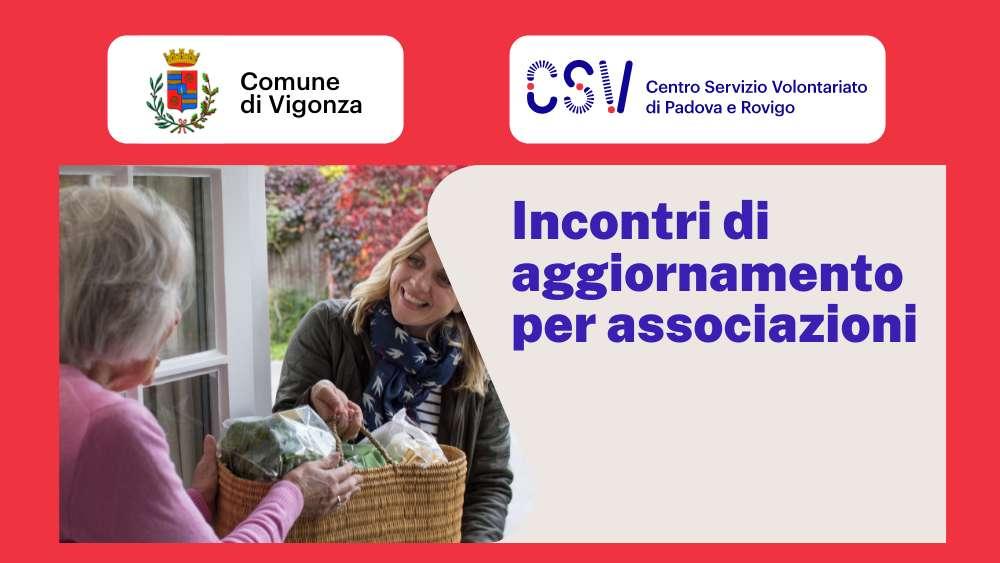 locandina incontri aggiornamento a vigonza