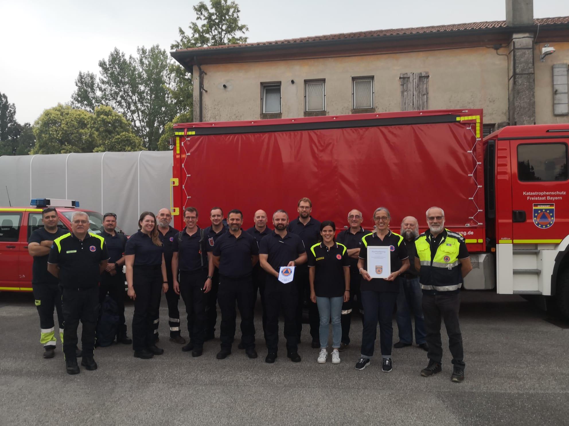 Vigili del fuoco Baviera ospiti Protezione civile Padova