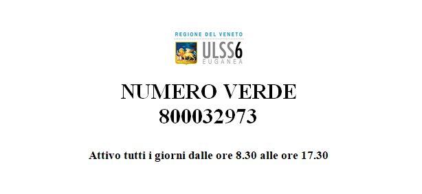 immagine numero verde ulss 6