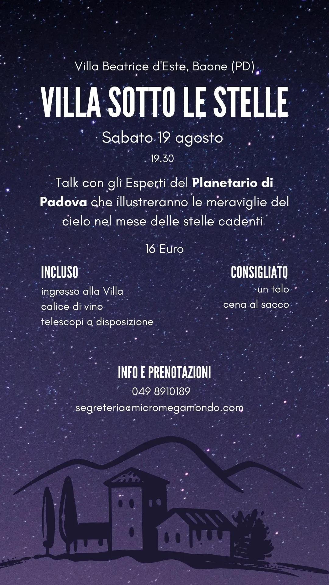 Volantino Volantino Villa sotto le stelle