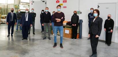 Il presidente Bui in visita all’azienda Bressan Tessuti di Piombino Dese 