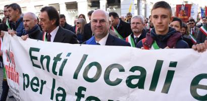 Il presidente Bui alla manifestazione contro le mafie organizzata da Libera