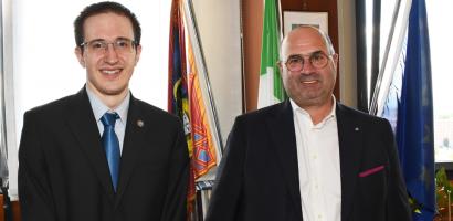 Il presidente della Provincia di Padova Fabio Bui ha incontrato Giulio Deangeli