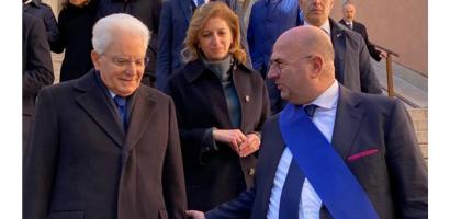 Presidente Fabio Bui con il presidente della Repubblica Sergio Mattarella