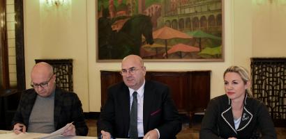 Fabio Bui, Vincenzo Gottardo, Elisa Venturini Foto dei partecipanti all'incontro