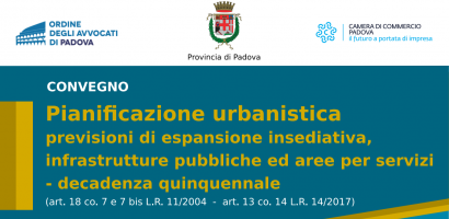 titolo convegno pianificazione urbanistica