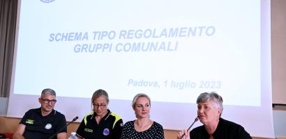 Incontro operativo Protezione civile Provincia di Padova schema regolamento