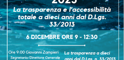 titolo e programma su fondo acqua trasparente