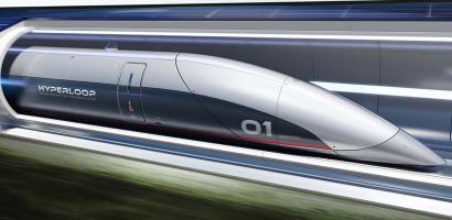 Prototipo del treno supersonico Foto del prototipo dell'Hyperloop