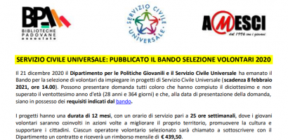 Immagine depliant del bando