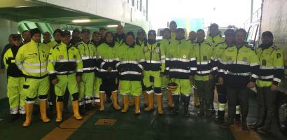 Foto dei partecipanti alle operazione di protezione civile Foto dei partecipanti alle operazione di protezione civile