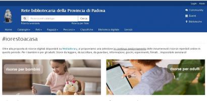 img pagina web risorse online rete bibliotecaria della Provincia di Padova