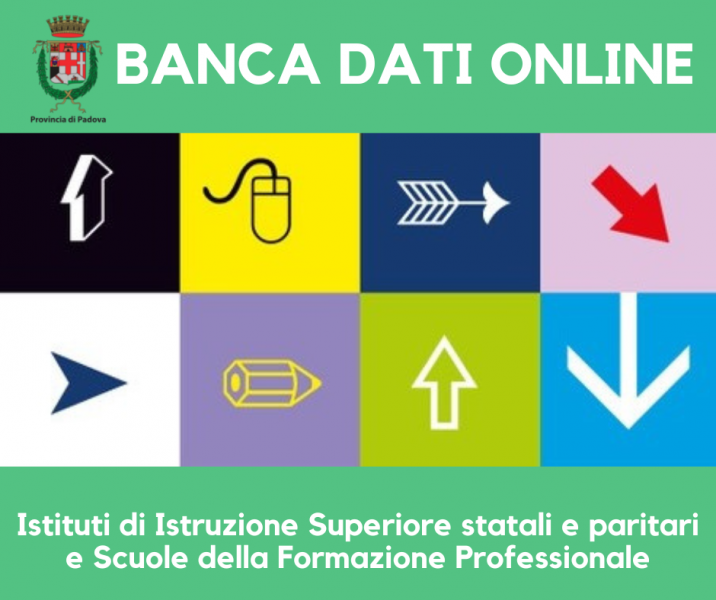 immagini di frecce e scritta banca dati online