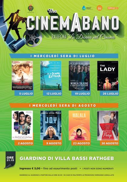 titoli film in programma e icone cinema